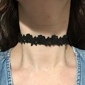 A.V. Max accessories crochet rose lace choker BOGO